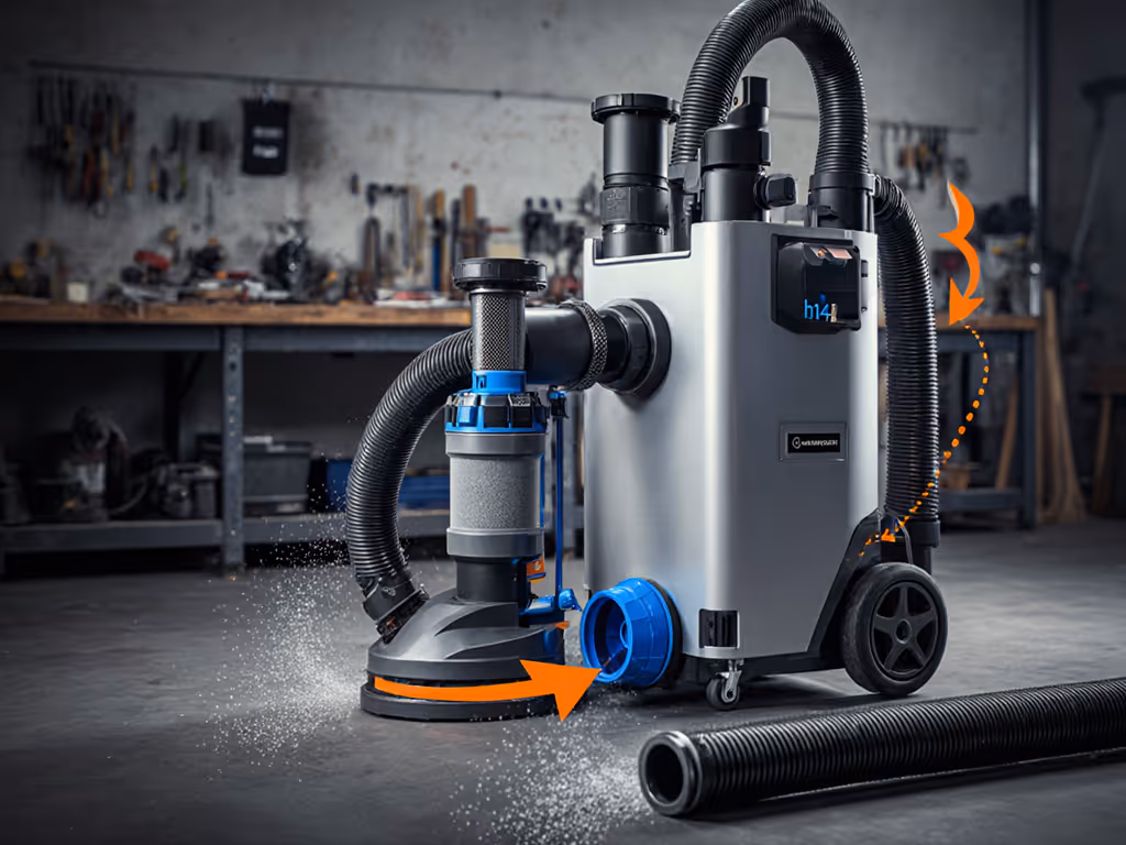 carbon_fiber_dust_collection_setup_for_workshop