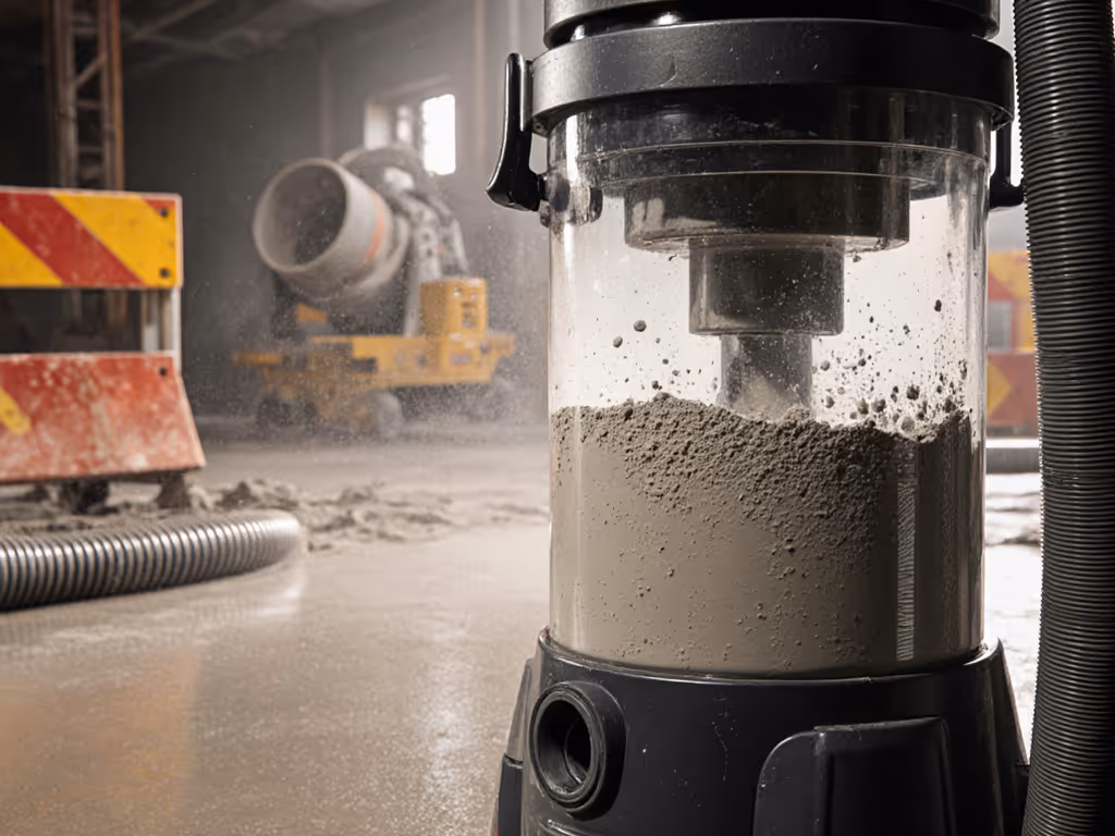 Stop Concrete Slurry Clogs in Wet/Dry Vacs