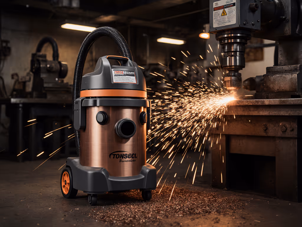 Non-Sparking Industrial Vac for Metal Shavings Safety