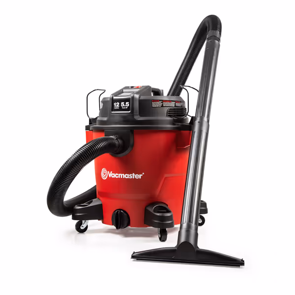 Vacmaster 12-Gallon 5.5 Peak HP Wet/Dry Vacuum
